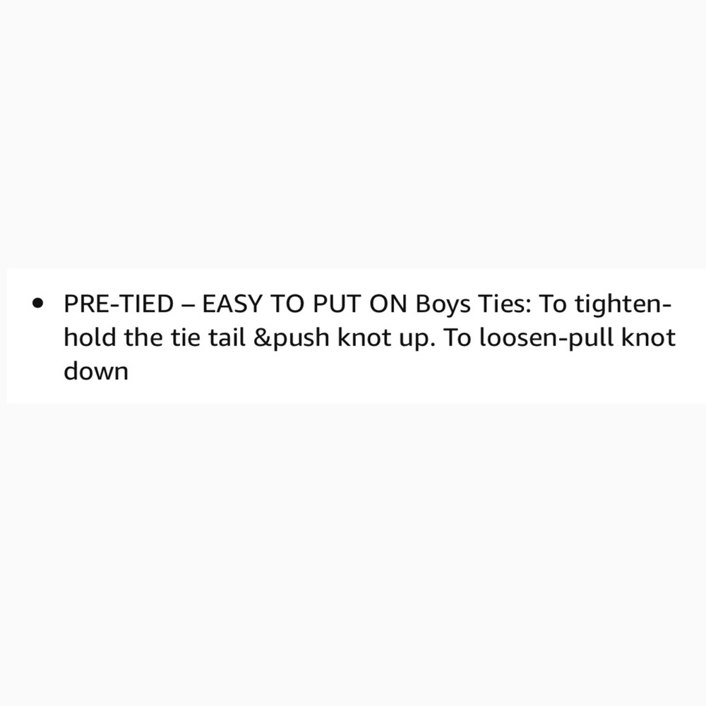 Luther Pike Seattle Black Toddler Boy Tie - Picture 4 of 4